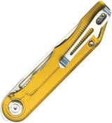 Kubey Mizo Linerlock Ultem KU2101G - Ultem Handle, Satin 14C28N Sandvik Blade, Extended Tang by Kubey
