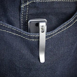 Kubey Akino Lockback KU2102A - Bead Blast 14C28N Sandvik Stainless Blade Black G10 Handle Lanyard Hole Pocket Clip by Kubey