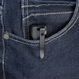 Kubey Akino Lockback Blackout KU2102D - 3In Black Stonewash Blade, 4In Closed, G10 Handle, Lanyard Hole, Pocket Clip by Kubey