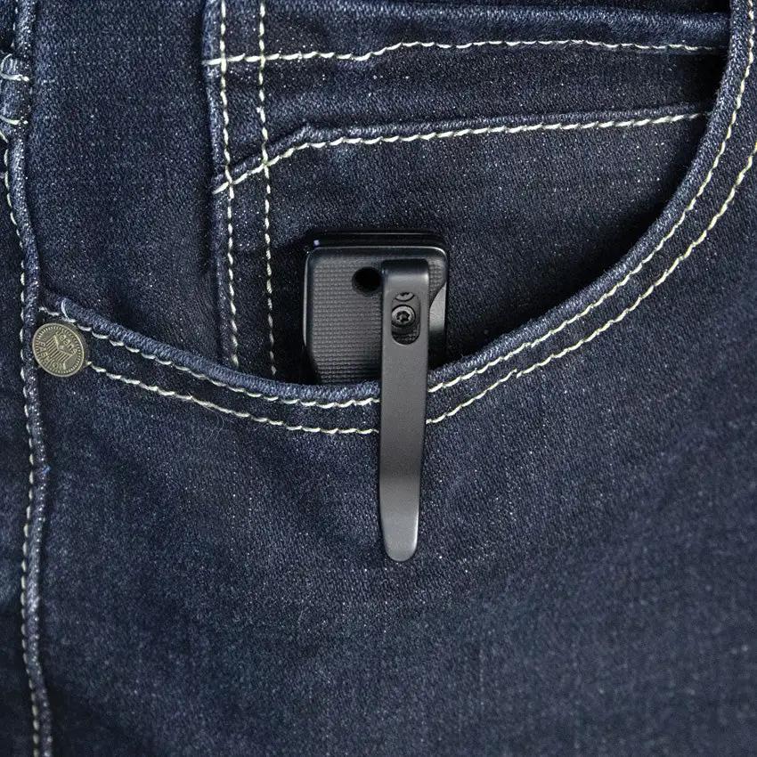 Kubey Akino Lockback Blackout KU2102D - 3In Black Stonewash Blade, 4In Closed, G10 Handle, Lanyard Hole, Pocket Clip by Kubey