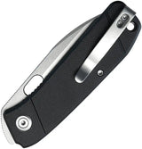 Kubey Hyde Linerlock Knife - Compact 3 Inch Blade With 14C28N Sandvik Stainless Steel And Black G10 Handle by Kubey