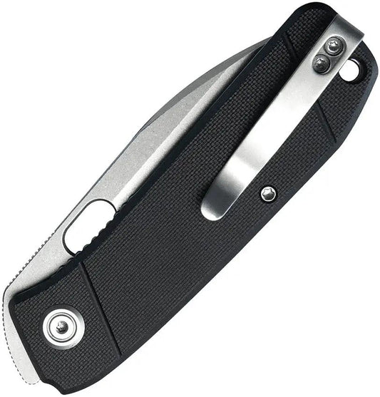 Kubey Hyde Linerlock Knife - Compact 3 Inch Blade With 14C28N Sandvik Stainless Steel And Black G10 Handle by Kubey