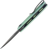 Kubey Hyde Linerlock Jade Black - 14C28N Sandvik Stainless Blade With Jade G10 Handle by Kubey