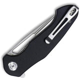 Kubey Dugu Linerlock Knife - Black G10 Handle With 3-Inch 14C28N Stainless Blade by Kubey