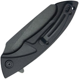 Kubey Anteater Linerlock Knife - Blackwash 14C28N Blade With Black G10 Handle Everyday Carry by Kubey