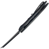 Kubey Anteater Linerlock Knife - Blackwash 14C28N Blade With Black G10 Handle Everyday Carry by Kubey