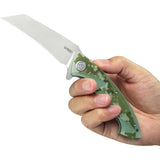 Kubey Anteater Nest Linerlock Camo KU212J - Bead Blast 14C28N Stainless Blade And Digital Camo G10 Handle by Kubey