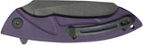 Kubey Anteater Nest Liner Lock Purple KU212M - 3.5in BlackWash 14C28N Blade With Purple G10 Handle by Kubey