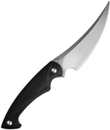 Kubey Scimitar Fixed Blade KU231A - 5.5 Inch D2 Stonewash Blade, Full Tang, Black G10 Handle by Kubey