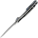 Kubey Nova Framelock Titanium KB235F - Bead Blast 14C28N Sandvik Stainless Blade With Gray Titanium Handle by Kubey