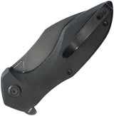 Kubey Noble Linerlock Blackout KU236O - 14C28N Sandvik Blade, Black G10 Handle, Extended Tang by Kubey