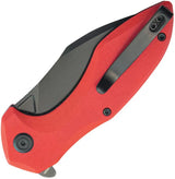Kubey Noble Linerlock Red KU236P - Red G10 Handle With 14C28N Sandvik Clip Point Blade by Kubey