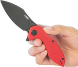 Kubey Noble Linerlock Red KU236P - Red G10 Handle With 14C28N Sandvik Clip Point Blade by Kubey