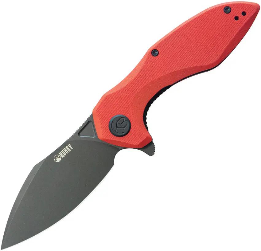 Kubey Noble Linerlock Red KU236P - Red G10 Handle With 14C28N Sandvik Clip Point Blade by Kubey