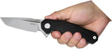 Kubey Carve Nest Linerlock Black KB237G - Bead Blast D2 Tool Steel Tanto Blade With Extended Tang by Kubey