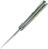 Kubey Carve Nest Linerlock - D2 Tool Steel Tanto Blade With Digital Camo G10 Handle by Kubey