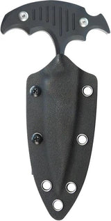 Kubey Medusa Push Dagger KU242A - Stonewashed 14C28N Sandvik Blade, Black G10 Handle, Full Tang, Kydex Sheath by Kubey