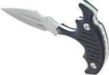 Kubey Medusa Push Dagger KU242A - Stonewashed 14C28N Sandvik Blade, Black G10 Handle, Full Tang, Kydex Sheath by Kubey