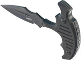 Kubey Medusa Push Dagger Black KU242C - 14C28N Sandvik Blade With Full Tang And Black G10 Handle Kydex Belt Sheath by Kubey