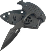 Kubey Medusa Push Dagger Black KU242C - 14C28N Sandvik Blade With Full Tang And Black G10 Handle Kydex Belt Sheath by Kubey