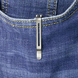 Kubey Prism Button Lock Titanium KB243A - Bead Blast Finish And Sandvik 14C28N Tanto Blade by Kubey