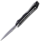 Kubey Raven Linerlock Black KB245D - AUS-10A Steel Blade, Black G10 Handle, Extended Tang by Kubey