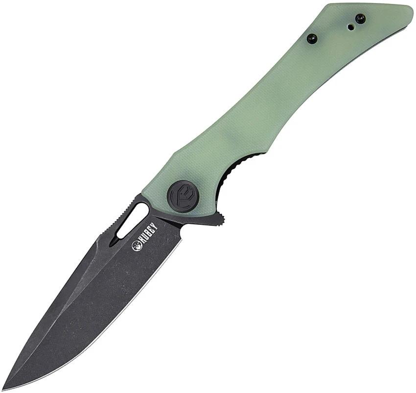Kubey Raven Linerlock Black Jade KB245G by Kubey