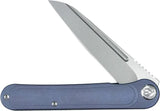 Kubey Dandy Framelock Blue KB247K - Blue Titanium Handle With S90V Steel Blade And Extended Tang by Kubey