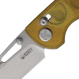 Kubey Bluff Axis Lock Ultem KU248E - 14C28N Sandvik Stainless Blade, Ultem Handle, Pocket Clip by Kubey