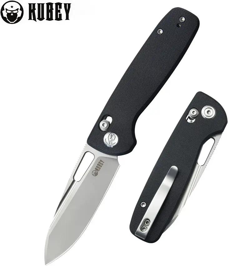 Kubey Bluff Axis Lock Ultem KU248E - 14C28N Sandvik Stainless Blade, Ultem Handle, Pocket Clip by Kubey