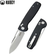Kubey Bluff Axis Lock Ultem KU248E - 14C28N Sandvik Stainless Blade, Ultem Handle, Pocket Clip by Kubey