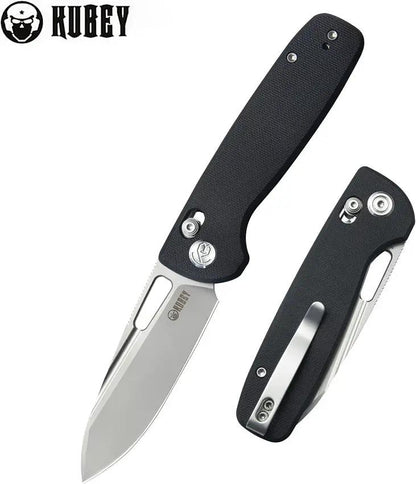 Kubey Bluff Axis Lock Ultem KU248E - 14C28N Sandvik Stainless Blade, Ultem Handle, Pocket Clip by Kubey