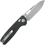 Kubey Bluff Axis Lock Black G10 KU248F Knife - Durable 14C28N Sandvik Blade And Pocket Clip by Kubey