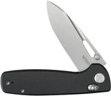 Kubey Bluff Axis Lock Black G10 KU248F Knife - Durable 14C28N Sandvik Blade And Pocket Clip by Kubey