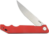 Kubey Pylades Linerlock Red KU253F - AUS 10A Stainless Blade With Red G10 Handle And Pocket Clip by Kubey
