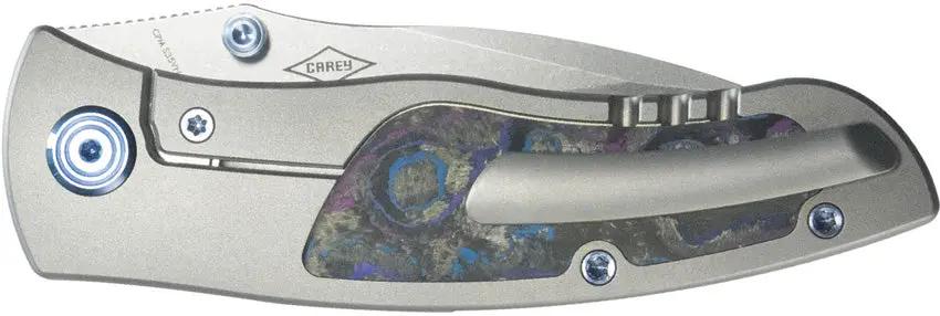 Kubey Vertigo Framelock CamoCarbon KB258C - S35VN Wharncliffe Blade For Everyday Carry by Kubey