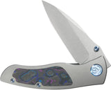 Kubey Vertigo Framelock CamoCarbon KB258C - S35VN Wharncliffe Blade For Everyday Carry by Kubey