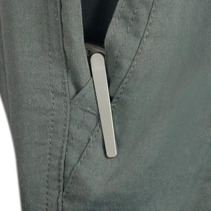 Kubey Blackout Framelock Ti Gray KB259B - Titanium Gray Handle With Bohler M390 Drop Point Blade by Kubey