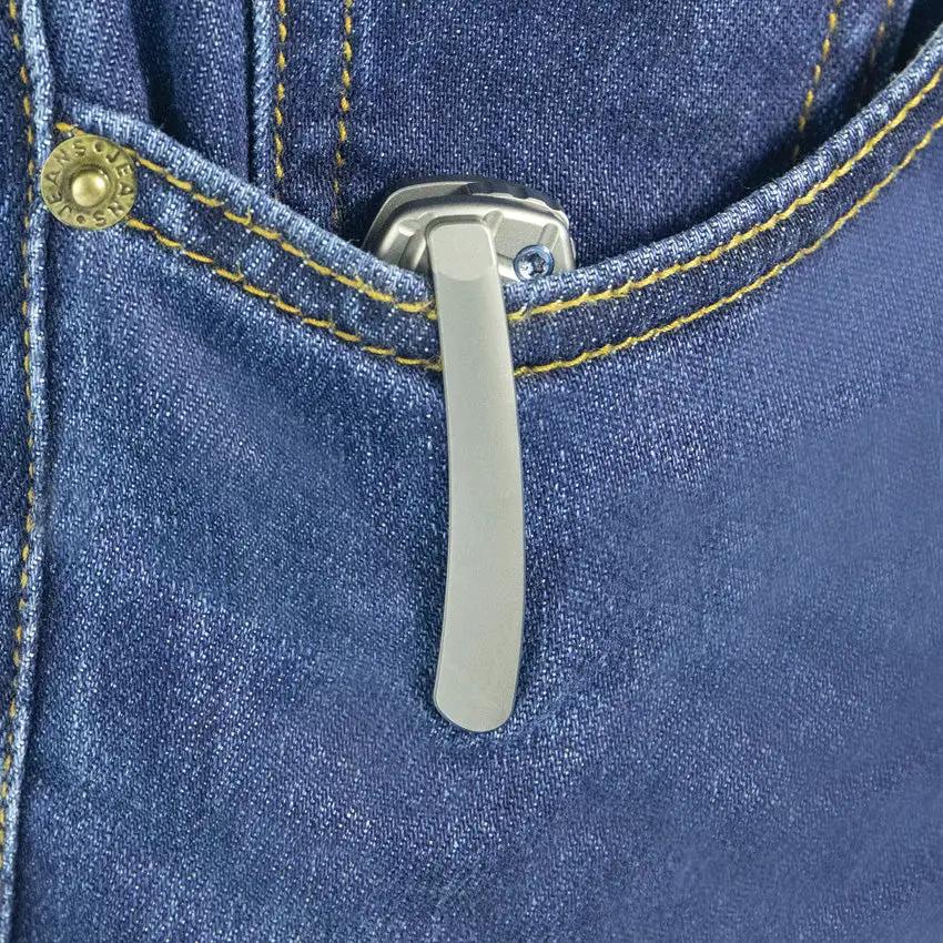 Kubey Sylow Framelock Gray Titanium Handle Knife - Wharncliffe Blade And Stonewash 14C28N Sandvik Steel by Kubey