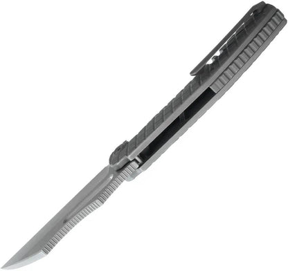 Kubey Sylow Framelock Dark SW KU260C - 3.5-Inch Wharncliffe Blade In 14C28N Sandvik Stainless, Titanium Handle by Kubey