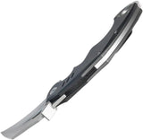 Kubey Wrath Karambit Linerlock KU261A - 5.25 Inches Closed, 2.75 Inches Stonewashed 14C28N Blade, Black G10 Handle by Kubey