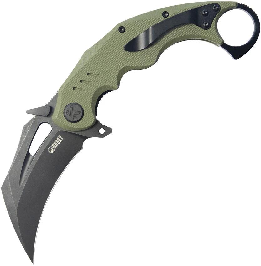 Kubey Wrath Karambit Linerlock OD KU261F by Kubey
