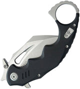 Kubey Mini Wrath Karambit Linerlock KU262A - Compact 4.5 Inch Closed Knife With 2.5 Inch Stonewashed Blade by Kubey