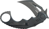 Kubey Mini Wrath Karambit Linerlock KU262E - Compact 4.5in Closed Knife With 2.5in 14C28N Blade And G10 Handle by Kubey