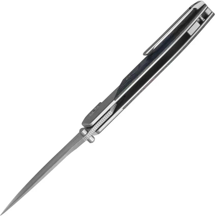 Kubey Velvet Snake Framelock KB266A - M390 Drop Point Blade With Watermelon Sugar Camo Carbon Fiber Handle by Kubey