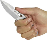 Kubey TAG Hydra Fixed Blade KU282A - One Piece Construction With Skeletonized Handle And AUS10A Blade by Kubey