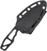 Kubey TAG Hydra KU282B - AUS 10A Black Stonewash Blade With Skeletonized One Piece Handle And Kydex Neck Sheath by Kubey