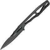 Kubey TAG Hydra KU282B - AUS 10A Black Stonewash Blade With Skeletonized One Piece Handle And Kydex Neck Sheath by Kubey