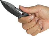 Kubey TAG Hydra KU282B - AUS 10A Black Stonewash Blade With Skeletonized One Piece Handle And Kydex Neck Sheath by Kubey