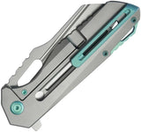 Kubey Atlas Framelock Gray Ti KB290E - Premium Bohler M390 Blade, Titanium Handle, Extended Tang by Kubey